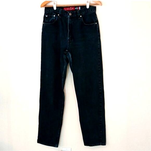Vintage Women's Levi's Silvertab loose black jeans 11/12 - Picture 1 of 6